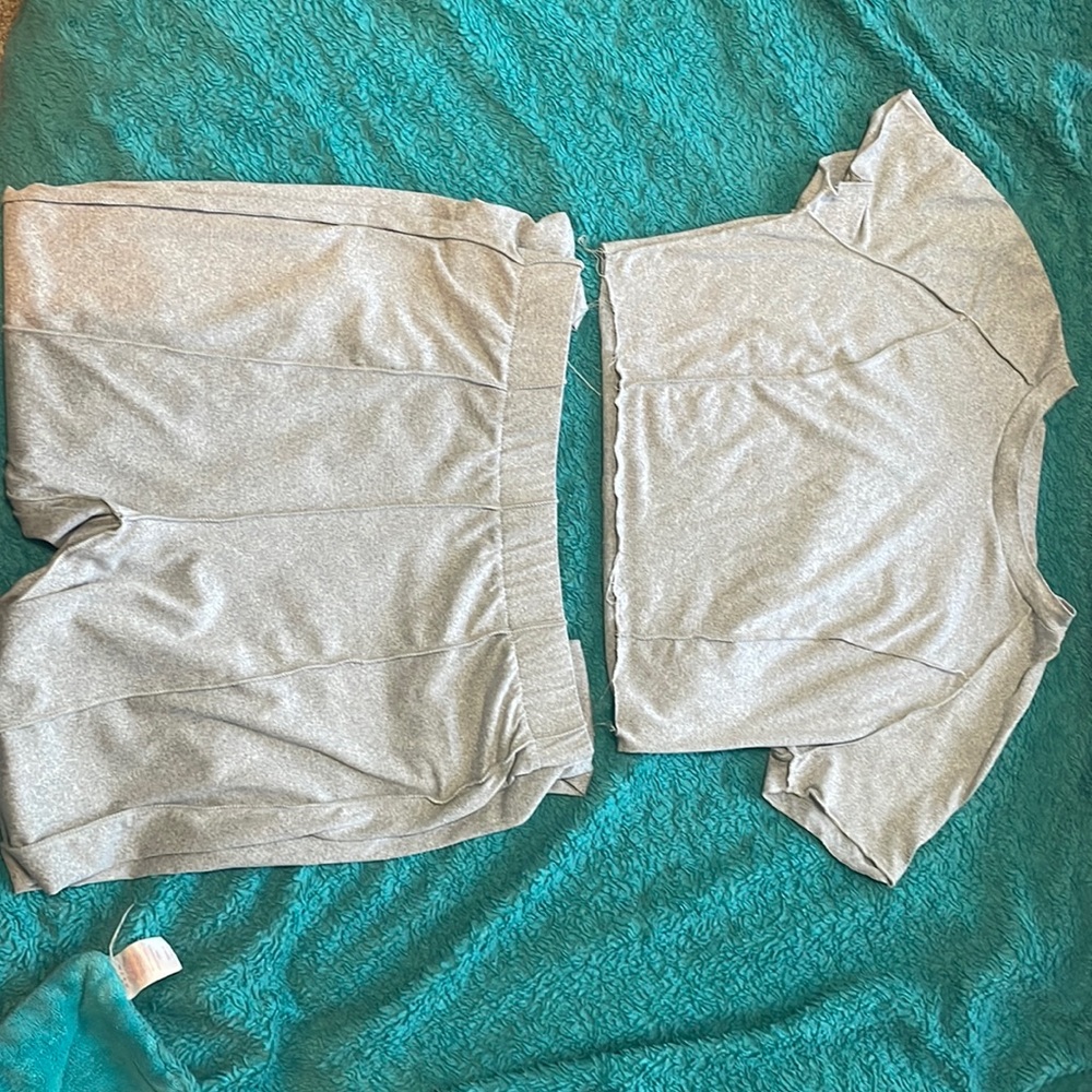 Athletic Gray Crop Set Size L